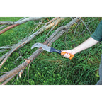 Fiskars 19" Brush Axe, 10" Curved Blade, Machete for Cutting Tree Branches