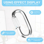 Vmuter 1Pcs 3.5 Inch 316 Stainless Steel Carabiner Quick Chain Links
