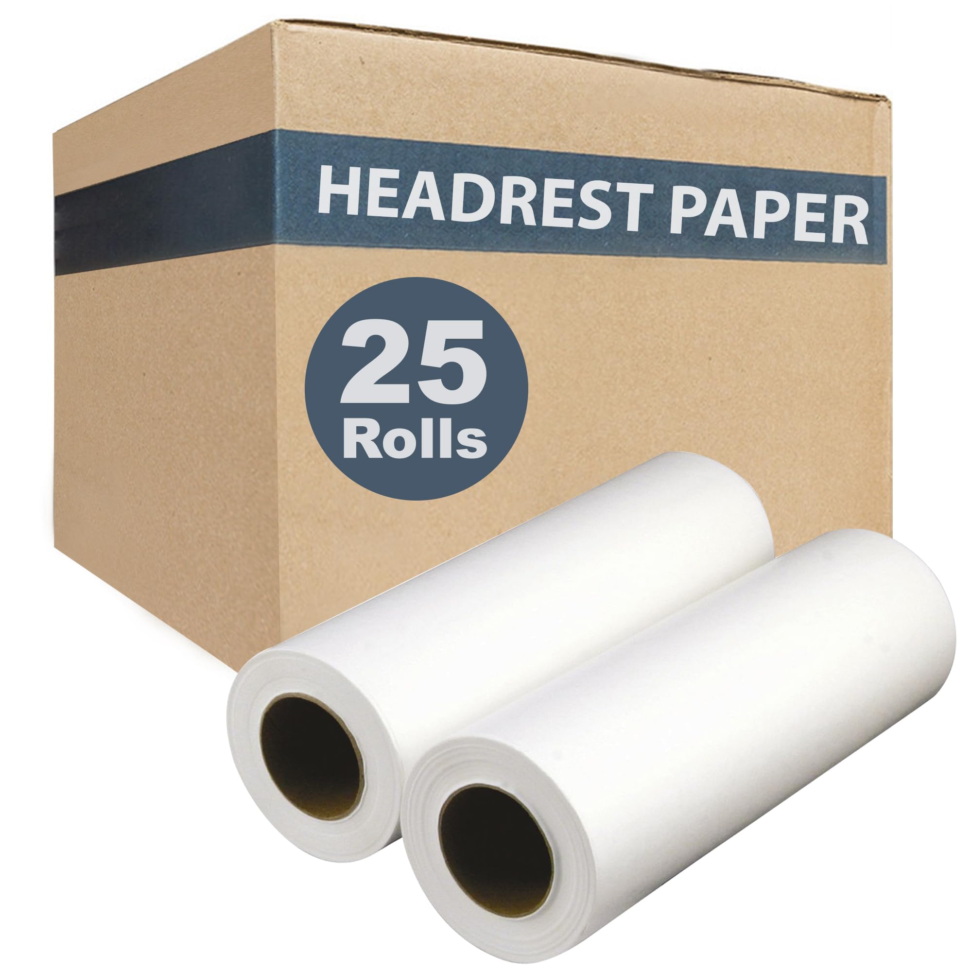 ScripHessco Headrest Paper Rolls, 12-Pack - 12" x 225' - Premium Smooth 16 Pound Paper - Disposable Face Cradle Surface Paper Spool for Medical, Exam and Chiropractic Tables