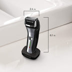 Remington F5 Power Series Foil Shaver, Electric Razor for Men, Cordless Rechargeable with Pop Up Trimmer, Pivot & FlexFoil Technology, Lightweight Handheld Design, Black