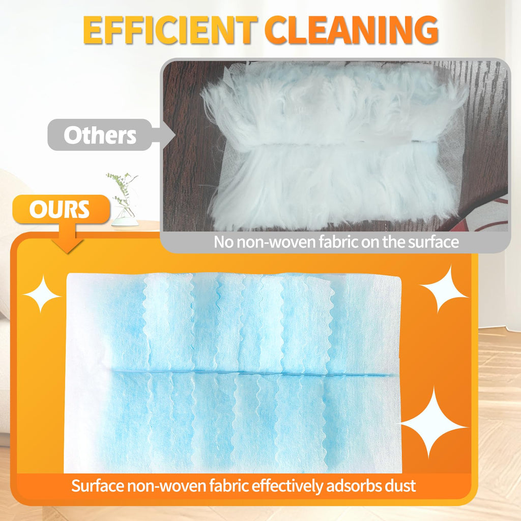 Senowi 30 Count Electrostatic Duster Refills Compatible with Swiffer Duster, Multi-Surface Dusting Refills, Microfibre Dusters for Cleaning, Unscented
