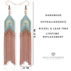 Western Jewelry for Women, Boho Dangle Chain Earrings