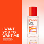 Jovan I Want You To Want Me Eau de Parfum 1.7 fl oz (Pack of 1), Notes of Pink Pepper, Musk, and Rose, Unisex Fragrance, Long Lasting, Everyday Fragrance, Travel Size