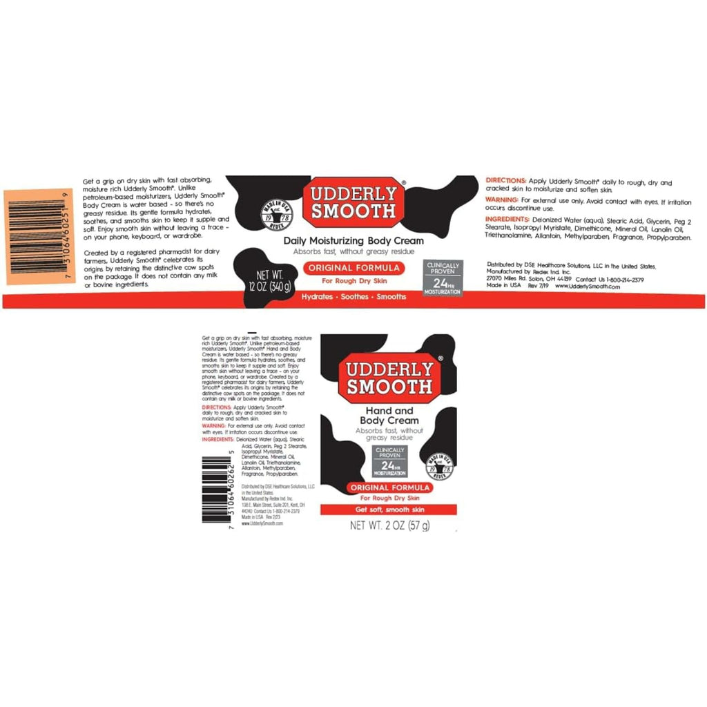 UDDERLY SMOOTH NonGreasy Hand and Body Moisturizer Cream Bundle 1 Kit, 3 Count