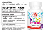Silver Fern Brand Kids Ultimate Probiotic - 1 Bottle - 30 Chewable Tablets - Sugar & Gluten Free - Children's Dietary Supplement - DNA & Survivability Verified - Digestive & Immune Support