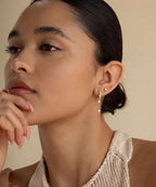 SLUYNZ 925 Sterling Silver CZ Hoop Earrings Dangle for Women Teens Girls Teardrop Huggie Earrings Drop Water Droplets Dangle Earrings Drop (B-Yellow)