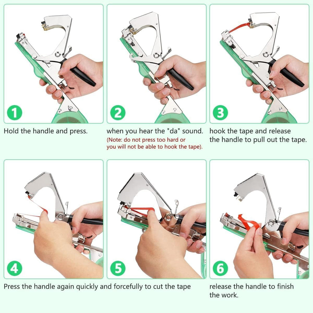 Miyake Plant Tying Machine, Garden Tape Tool for Vine Tying