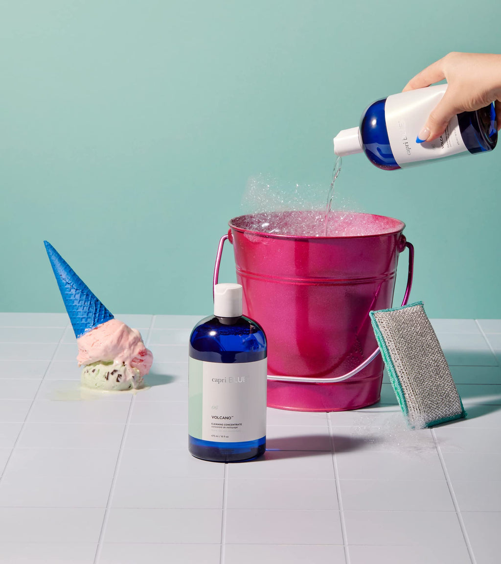 Capri Blue Volcano Cleaning Concentrate - Multi Purpose Cleaner - Cleaning Products Safe for Floors, Tile, Countertops & More - Vegan & Cruelty Free - Non-toxic Cleaning Supplies (16 fl oz)