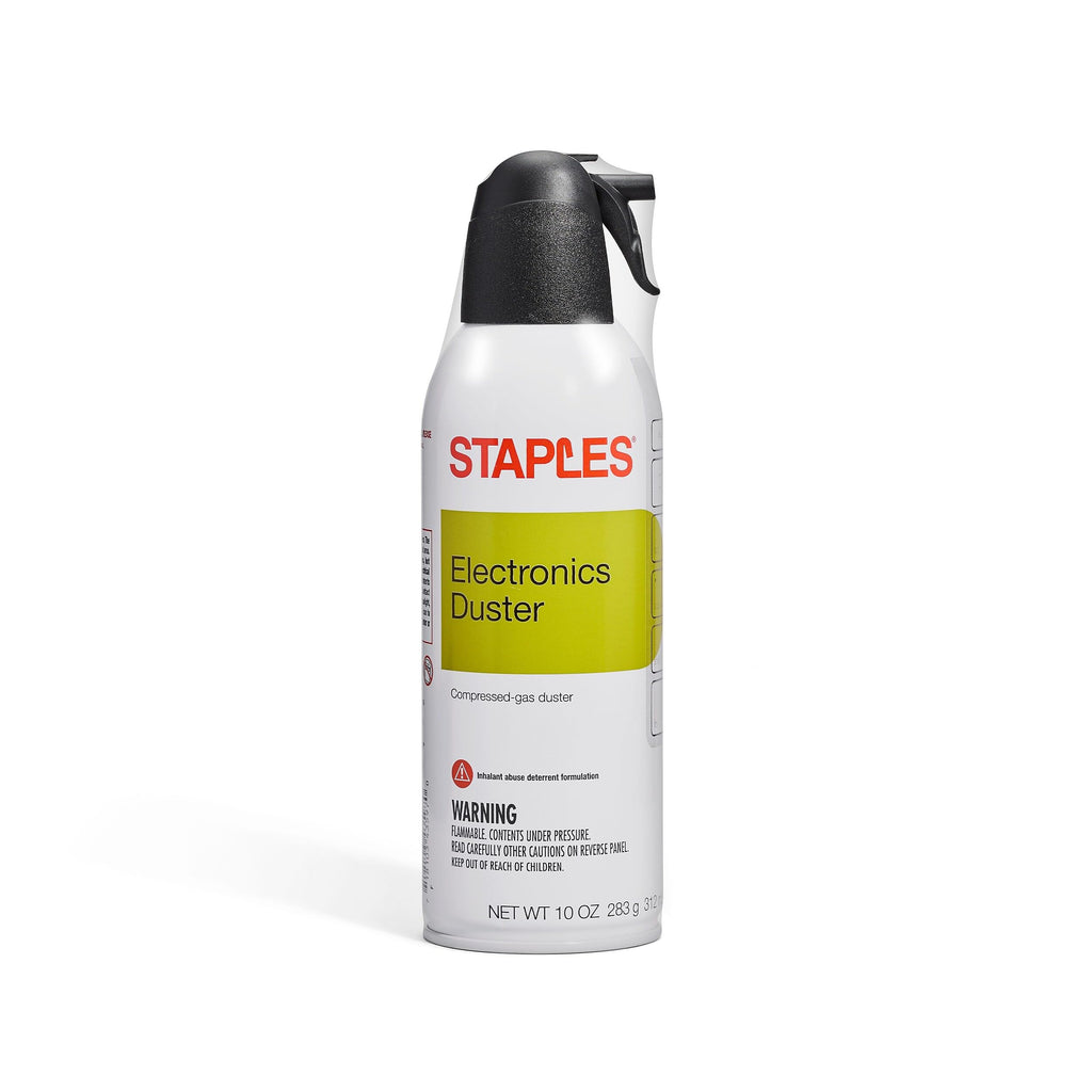 Staples Compressed Air Duster, 10 Oz Cans, 2-Pack