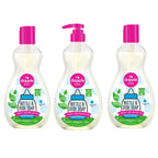 Dapple Baby Fragrance Free Bottle & Dish Soap - (3 Pack) 16.9 fl oz - Cleans Baby Bottles, Sippy Cups, Pacifiers, Breast Pumps, & More - Gently Removes Milk Film & Odors - Includes 1 Pump