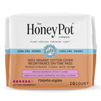 The Honey Pot Company - Herbal Pads for Women - Organic Incontinence Daytime w/Wings. Infused w/Essential Oils for Cooling Effect & Postpartum Essentials - Feminine Care - 16ct.