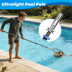 DOBEN Carbon Fiber Pool Pole, 16FT Heavy Duty Telescopic Pool Pole, Universal Extension Pole for Nets, Skimmers, Brushes