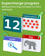 Toddler Flash Cards - Learn Colors, Numbers, Shapes, Opposites on Thick Jumbo Flashcards for Early Learners - Teacher Designed for Preschool, Kindergarten & Toddlers
