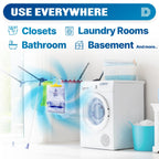 Dry & Dry 46 Packs [Net 14 Oz/Pack] Moisture Absorbers for Home, Basement & Bedroom - Small Dehumidifiers