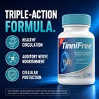 TinniFree Ear & Hearing Support Supplement | 23 Premium Ingredients | Ginkgo Biloba, CoQ10, Magnesium & B12 | Supports Ear Wellness | 60 Capsules