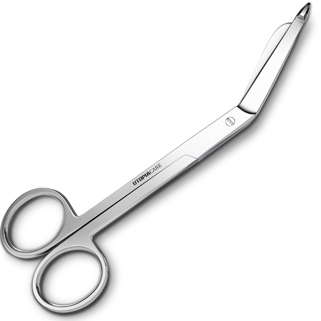 Utopia Care Bandage Scissors, 4.5 Inch Stainless Steel Shears for First Aid and Professional Use – Black