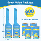 Swihauk 600 Sheets Extra Sticky Lint Rollers for Pet Hair