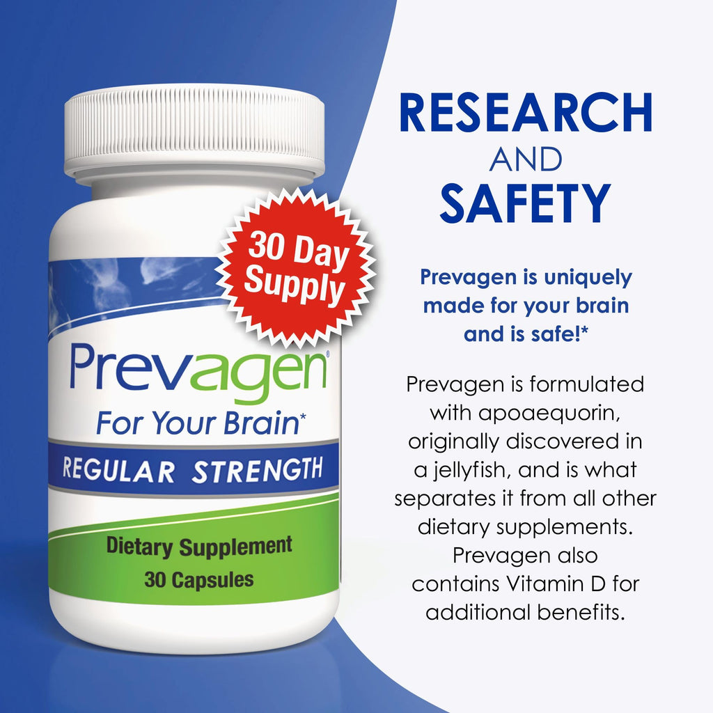 Prevagen Regular Strength - 30 Capsules (2 Pack) | Formulated for Your Brain | 10mg of Apoaequorin Plus Vitamin D3