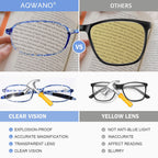 AQWANO 4 Pack Computer Reading Glasses Blue Light Blocking Lightweight TR90 Flexible Frame UV Protection Readers for Women Men +2.0