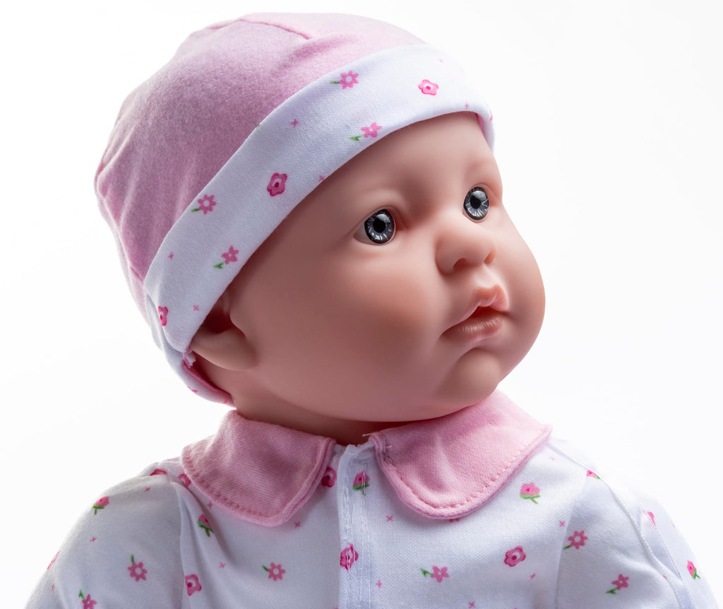JC Toys 20-inch La Baby Soft Body Doll | Washable | Gift Set includes Magic Milk Bottle & Pacifier | Removable Pink Outfit | Perfect for Toddlers and Kids Ages 2+
