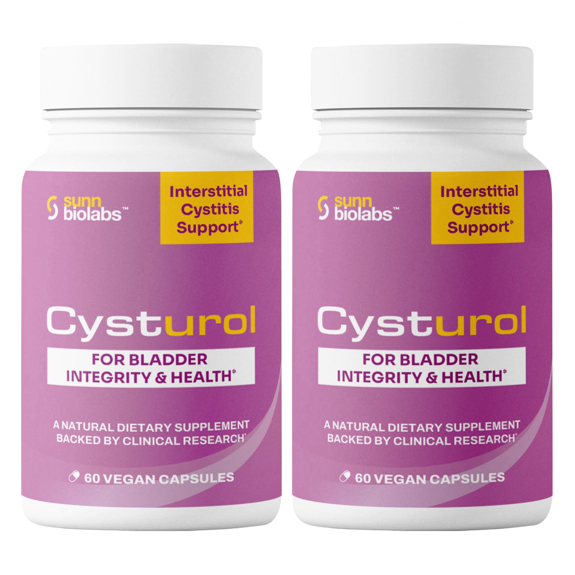 CYSTUROL® Bladder Support Supplement for Interstitial Cystitis (IC), Bladder Pain & Urinary Tract Health | Clinically Studied Formula for BLADDER INFLAMATION, UTI, Mast Cell Support & Urinary Urgency