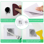 Drywall Repair Kit, 2 Pack Spackle Wall Repair Patch Kit with Scraper, Wall Mending Agent Large Hole Drywall Patch, Easy to Fill Holes in Home Wall and Quick Repair Crack, Plaster Wall Repair