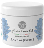 Arnica 35 – Arnica Cream Refreshing Effect, 250 ml, with 35% Organic Extracts, Provides Relief to Muscles, Joints, Neck, and Back, Massage Cream with Peppermint and Eucalyptus, Made in Italy