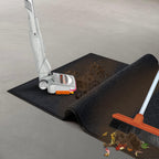 MaxMat Durable Rubber Door Mat - Heavy Duty, Indoor/Outdoor, Easy Clean, Waterproof, Low-Profile Mat for Entry, Patio, Garage - Stylish (Charcoal, 5' x 3' (Mud Trapper))