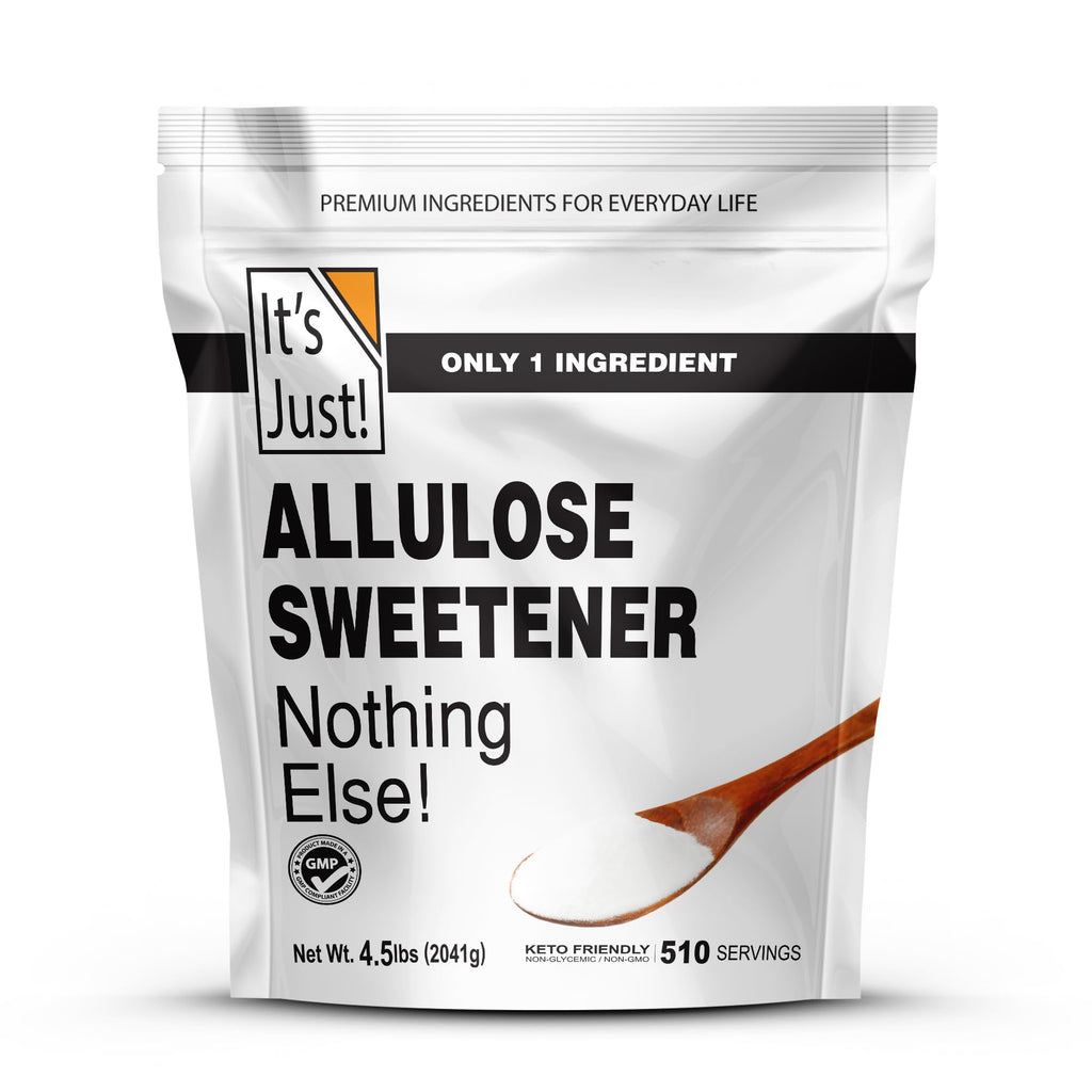 It's Just - Allulose, Sugar Substitute, Keto Friendly Sweetener, Non-Glycemic, Non-GMO (4.5lb)