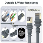 ALL- LUCKY Starlink Cable, 150FT/46M Starlink Gen 3 Cable for Replacement Starlink Cable Routing Kit, Waterproof Starlink Mini/Extension/Ethernet Cable Accessories (Gray)