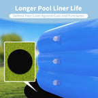 TIEBOLA 15 Foot Eco-Friendly Round Pool Liner Pad - Prevent Punctures and Extend The Life of Your Above Ground Swimming Pool or Hot Tub Liner, Eco-Friendly Above Ground Pool Liner pad