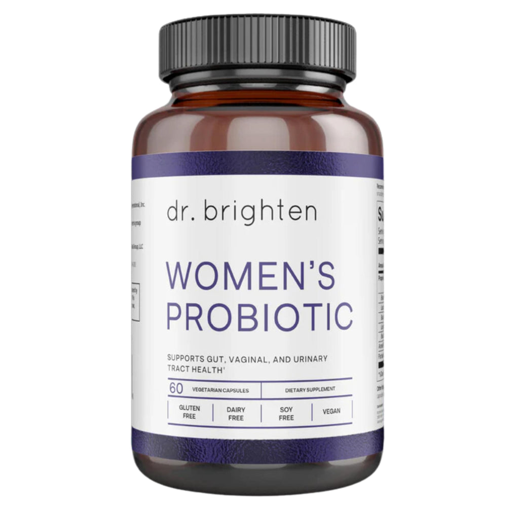 Dr. Brighten Women’s Probiotic - Probiotics, Prebiotics with Antioxidants & Sunfiber for Healthy Hormones, Balanced Female Microbiome, Ovaries and Immune Health - 60 Capsules