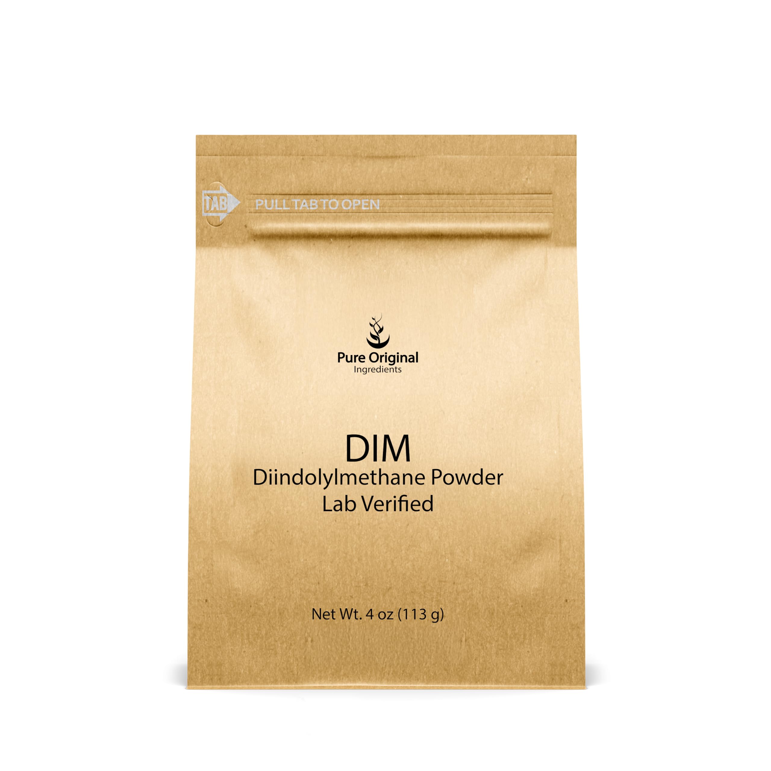 PURE ORIGINAL INGREDIENTS DIM, 4 oz, Diindolylmethane Powder, Dietary Supplement, No Additives, Always Pure