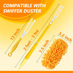 Yicotira Reusable Duster Refill Compatible with Swiffer Duster Kit - Pet Heavy Duty Duster Refills Fit for Swiffer Extended Handle Duster - Microfiber 360 Duster Refills for Dusting Cleaning, 8 Pack