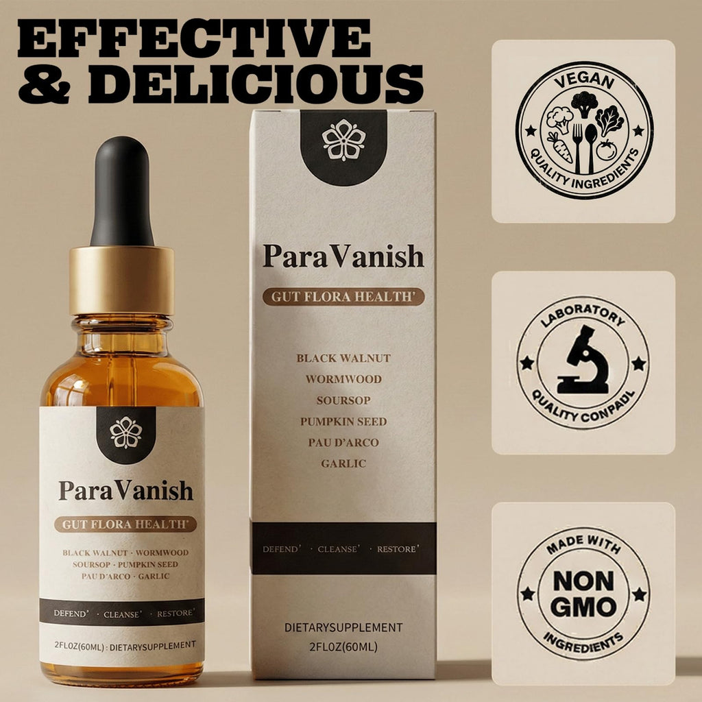 ParaVanish Drops,Wormwood Black Walnut Cleanse for Humans Drops Liquid (1PCS)