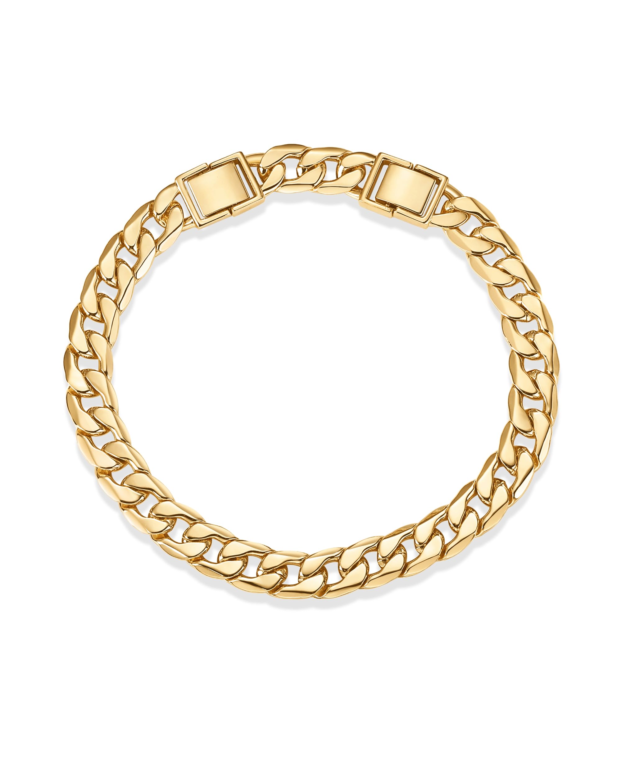 PAVOI Chunky Chain Anklet, 14K Gold Plated, Yellow Gold