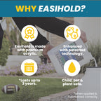 Easihold Rock Glue 1.3 Gallon – Gravel Binder for Pea Gravel & Stones. Long-Lasting Mulch Glue for Landscaping – Non-Toxic, Ready-to-Use Gravel Lockdown for Paths, Patios & Garden Borders