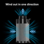 ATOUR 4 Inch Air Carbon Filter with Australian Virgin Charcoal – Odor Control. Built-in 5.5" Quiet Fan with Speed Control, for Inline Duct Fans & Grow Tents. Includes Vent Cover + Pre-Filter 4"x13.4"