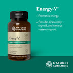 Nature's Sunshine Energ-V - Herbal Blend to Support Energy Levels (100 Capsules)