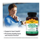 Country Life Chelated Magnesium Glycinate 400mg – High Absorption Magnesium for Calm, Muscle Relaxation, Energy & Bone Support – Certified Gluten-Free, Vegan, Kosher, Non-GMO – 90 Tablets
