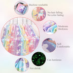 LIFEYJ Glow in The Dark Blanket Unicorns Gifts for Girls, 50"x60"