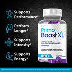 Primo Boost XL Gummies - Official PrimoBoost XL Advanced Premium Supplement for Men Support - Maximum Strength, Natural Primo BoostXL for Overall Health & Wellness, 60 Gummies for 1 Month