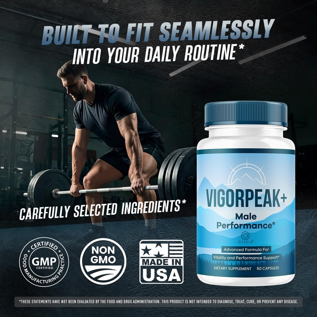 (2 Pack) Vigor Peak Capsules - Official VigorPeak Pills Advanced Premium Formula Support Maximum Strength, All Natural Ingredients Vitamins for Overall Health & Wellness, 120 Capsules for 2 Months