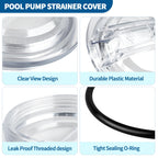 SPX3100D Pump Strainer Cover Compatible with Hayward Super II Pumps SP3000 SP3000X Series, Thread Pool Pump Lid with Strainer Cover O-Ring SPX3000S Compatible with Hayward Chlorine & Bromine Feeders