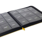 Vault X 12 XL Pocket Trading Card Zip Binder - 624 cards, Premium Exo-Tec Album Material, 26 Side-Loading Pages, Folder for Collectible Card Games, Sports, TCG (Yellow)