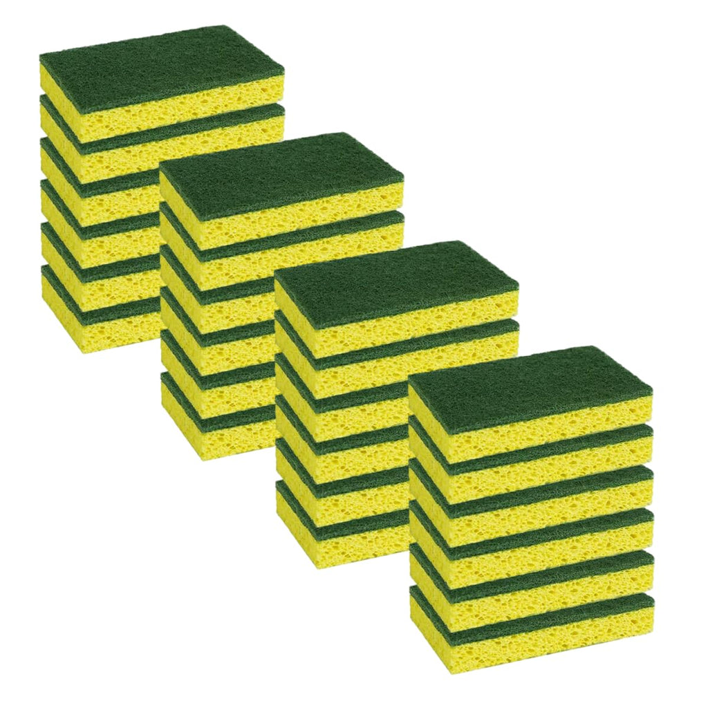 CELOX Non-Scratch Scrub Sponge for Washing Dishes, Yellow, 24Pack