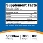 Nutricost MCT Oil Softgels 1000mg, 300 SFG (3,000mg Serv) - Great for Keto, Ketosis, and Ketogenic Diets
