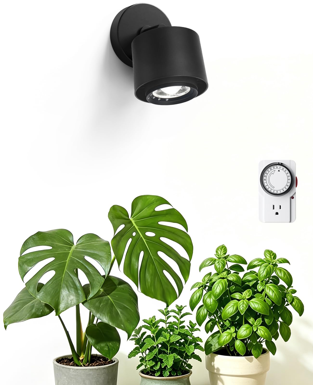 Barrina TR40A Track Plant Lights, 40W Ceiling Grow Lights, 5000K, Black