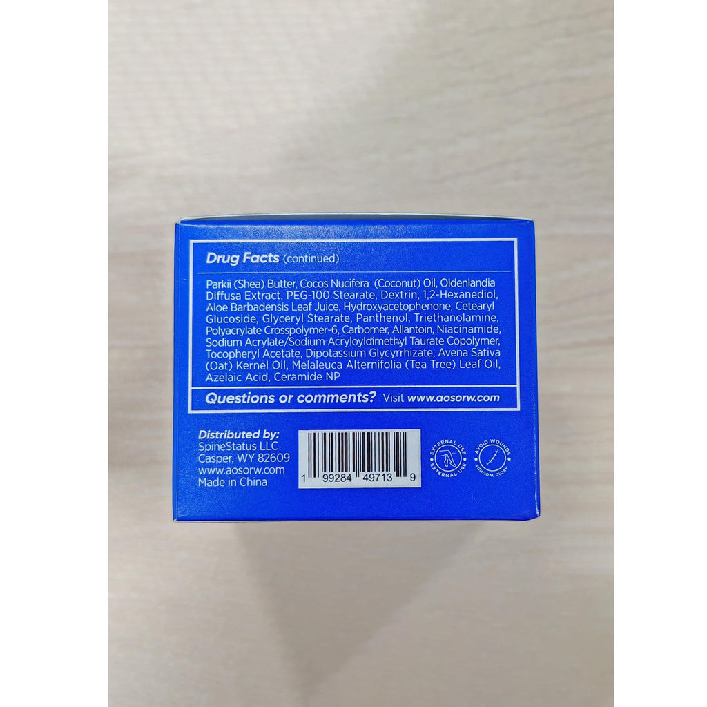 AOSORW Folliculitis & Acne Treatment Cream – Salicylic Acid & Herbal Extracts for Scalp, Face, Body & Back – Soothes Irritated Skin, Redness & Itch Relief – 100g (Pack of 1)