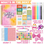 renee atmos DIY Journal Kit for Girls - Arts & Crafts Gifts for Girls 8 9 10 11 12 13 14 Years Old, Scrapbook Diary Supplies Set, Tween Teen Girl Trendy Stuff - Gifts for Girls 8-12 Deals